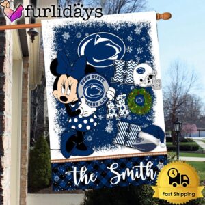 NCAA Penn State Nittany Lions Minnie HOHOHO Christmas Flag