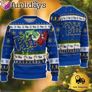 NCAA Pittsburgh Panthers Merry Christmas Grinch…