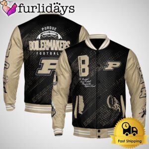 NCAA Purdue Boilermakers Football Baseball Jacket