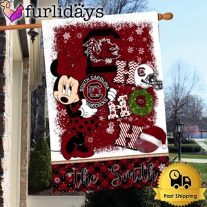 NCAA South Carolina Gamecocks Minnie HOHOHO Christmas Flag