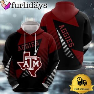 NCAA Texas A&M Aggies Football Logo 3D Hoodie