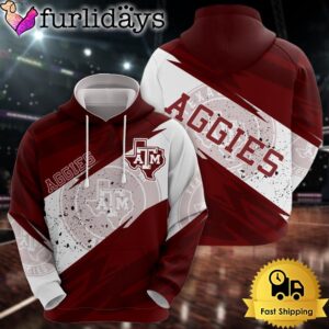 NCAA Texas A&M Aggies Legendary Logo All Over Print Hoodie