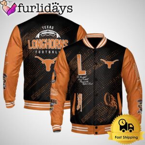 NCAA Texas Longhorns Football Baseball Jacket