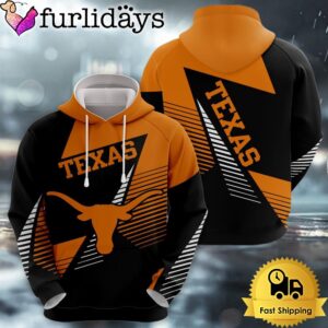 NCAA Texas Longhorns Football Logo 3D Hoodie