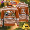 NCAA Texas Longhorns Logo Football Ugly Christmas Sweater