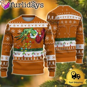 NCAA Texas Longhorns Merry Christmas Grinch…