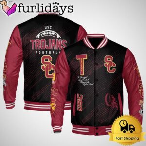 NCAA USC Trojans Football Baseball Jacket