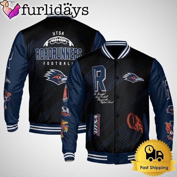 NCAA UTSA Roadrunners Football Baseball Jacket