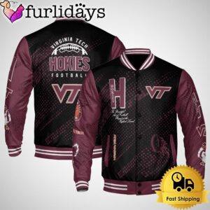 NCAA Virginia Tech Hokies Football Baseball Jacket