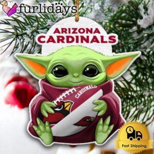 NFL Arizona Cardinals Baby Yoda Christmas Tree Ornament