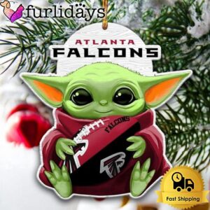 NFL Atlanta Falcons Baby Yoda Christmas…