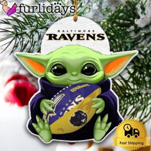 NFL Baltimore Ravens Baby Yoda Christmas…