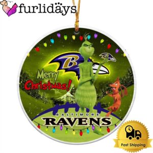 NFL Baltimore Ravens Funny Grinch Merry…