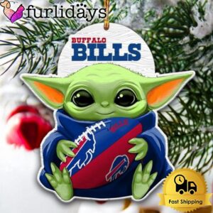 NFL Buffalo Bills Baby Yoda Christmas Tree Ornament