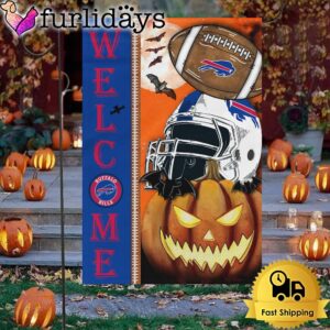 NFL Buffalo Bills Welcome Halloween Garden Flag