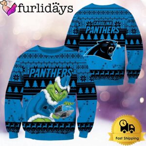 NFL Carolina Panthers Grinch Custom Name…