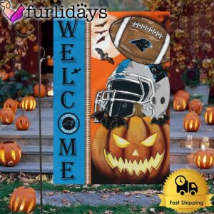 NFL Carolina Panthers Welcome Halloween Garden…