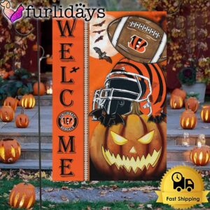 NFL Cincinnati Bengals Welcome Halloween Garden…