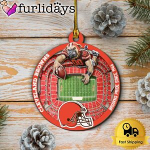 NFL Cleveland Browns StadiumView Layered Wood…