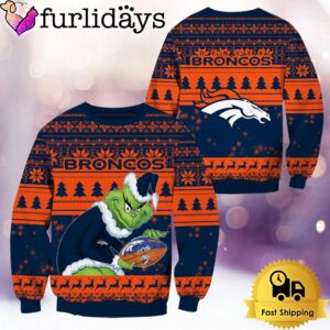 NFL Denver Broncos Grinch Custom Name…