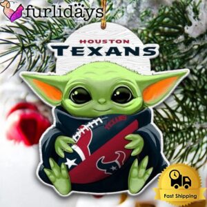 NFL Houston Texans Baby Yoda Christmas Tree Ornament