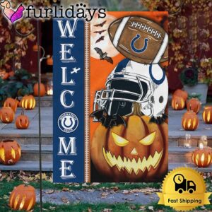 NFL Indianapolis Colts Welcome Halloween Garden Flag