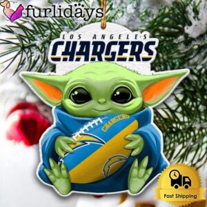 NFL Los Angeles Chargers Baby Yoda Christmas Tree Ornament