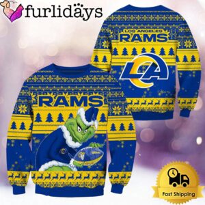 NFL Los Angeles Rams Grinch Custom Name Ugly Christmas Sweater