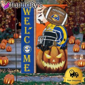 NFL Los Angeles Rams Welcome Halloween Garden Flag