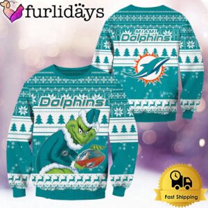 NFL Miami Dolphins Grinch Custom Name…