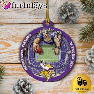 NFL Minnesota Vikings StadiumView Layered Wood…