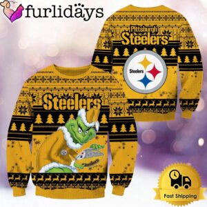 NFL Pittsburgh Steelers Grinch Custom Name…