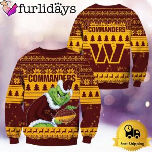 NFL Washington Commanders Grinch Custom Name…