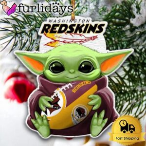 NFL Washington Redskins Baby Yoda Christmas Tree Ornament