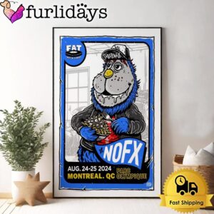 NOFX Canada Tour In Montreal QC On August 24-25 2024 Poster Canvas