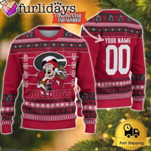 Personalized NCAA Georgia Bulldogs Mickey Christmas…