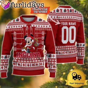 Personalized NCAA Indiana Hoosiers Mickey Christmas…