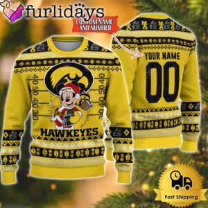 Personalized NCAA Iowa Hawkeyes Mickey Christmas…