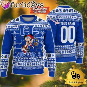 Personalized NCAA Kentucky Wildcats Mickey Christmas…