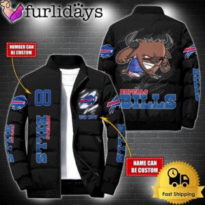 Personalized NFL Buffalo Bills Mascot Puffer Jacket