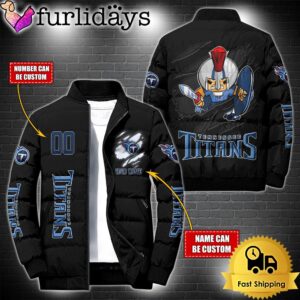 Personalized NFL Tennessee Titans Mascot Puffer Jacket