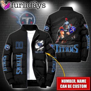 Personalized NFL Tennessee Titans Warrior Mascot Puffer Jacket