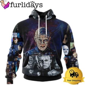 Pinhead Hellraiser Halloween Horror 3D Hoodie