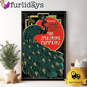 The Smashing Pumpkins Tour On August 20 2024 Vibrant Music Hall In Waukee IA Poster Canvas