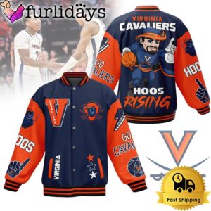 Virginia Cavaliers Basketball Hoos Rising Baseball Jacket