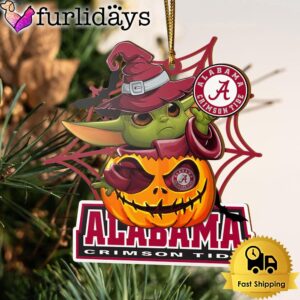 Alabama Crimson Tide Baby Yoda Pumpkin…