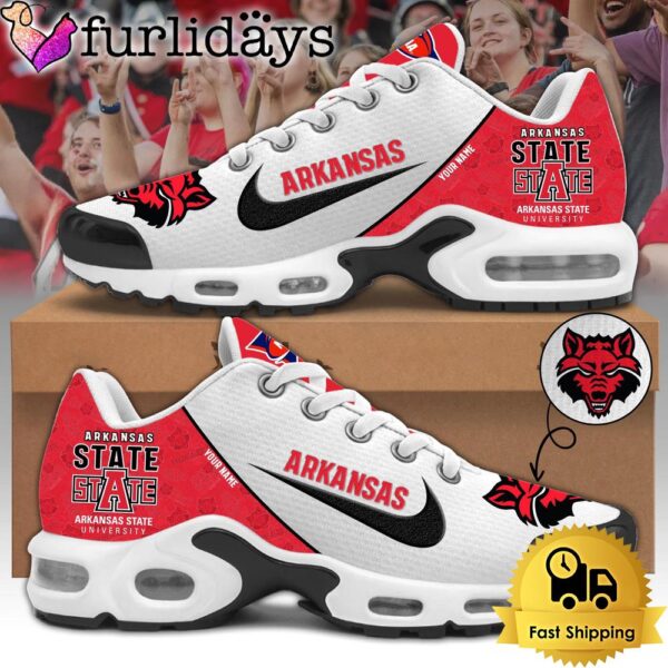 Arkansas State Red Wolves Football Mascot Symbol Custom Air Max Plus Shoes