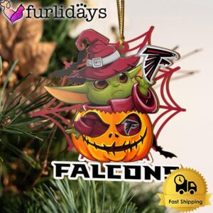 Atlanta Falcons Baby Yoda Pumpkin Halloween…