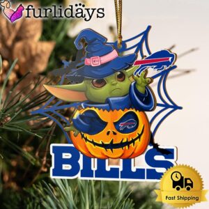 Buffalo Bills Baby Yoda Pumpkin Halloween…