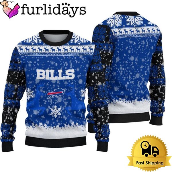 Buffalo Bills Reindeer Football Ugly Christmas Sweater